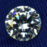 CERTIFIED 5 mm VVSI D Round Cut White Color Synthetic Moissanite Gemstone Top